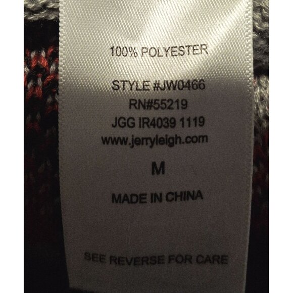 Disney Minnie Mouse Black & Gray Raglan Knit Sweater With Red Plaid Bow Womens M - Picture 5 of 6